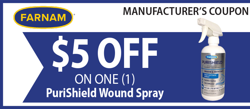 Farnam PuriShield Wound Spray for Horses on SALE at Marys Tack Shop