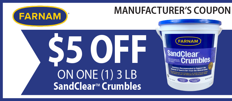 3lb Farnam SandClear Crumbles for Horses on SALE at Mary's Tack Shop