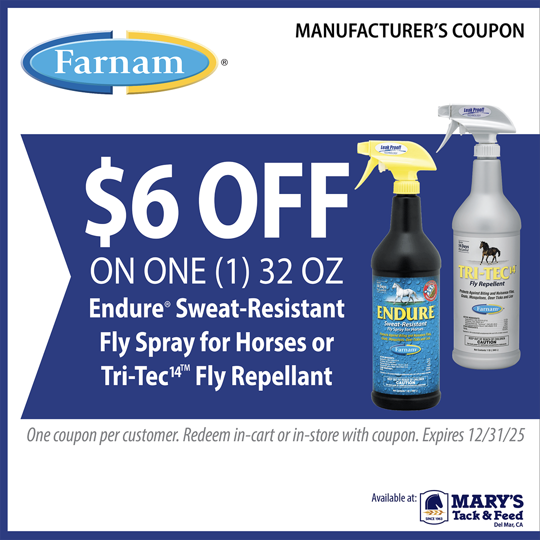 Farnam Endure Fly Spray Tri-Tec Fly Repellant Sale - Marys Tack and Feed
