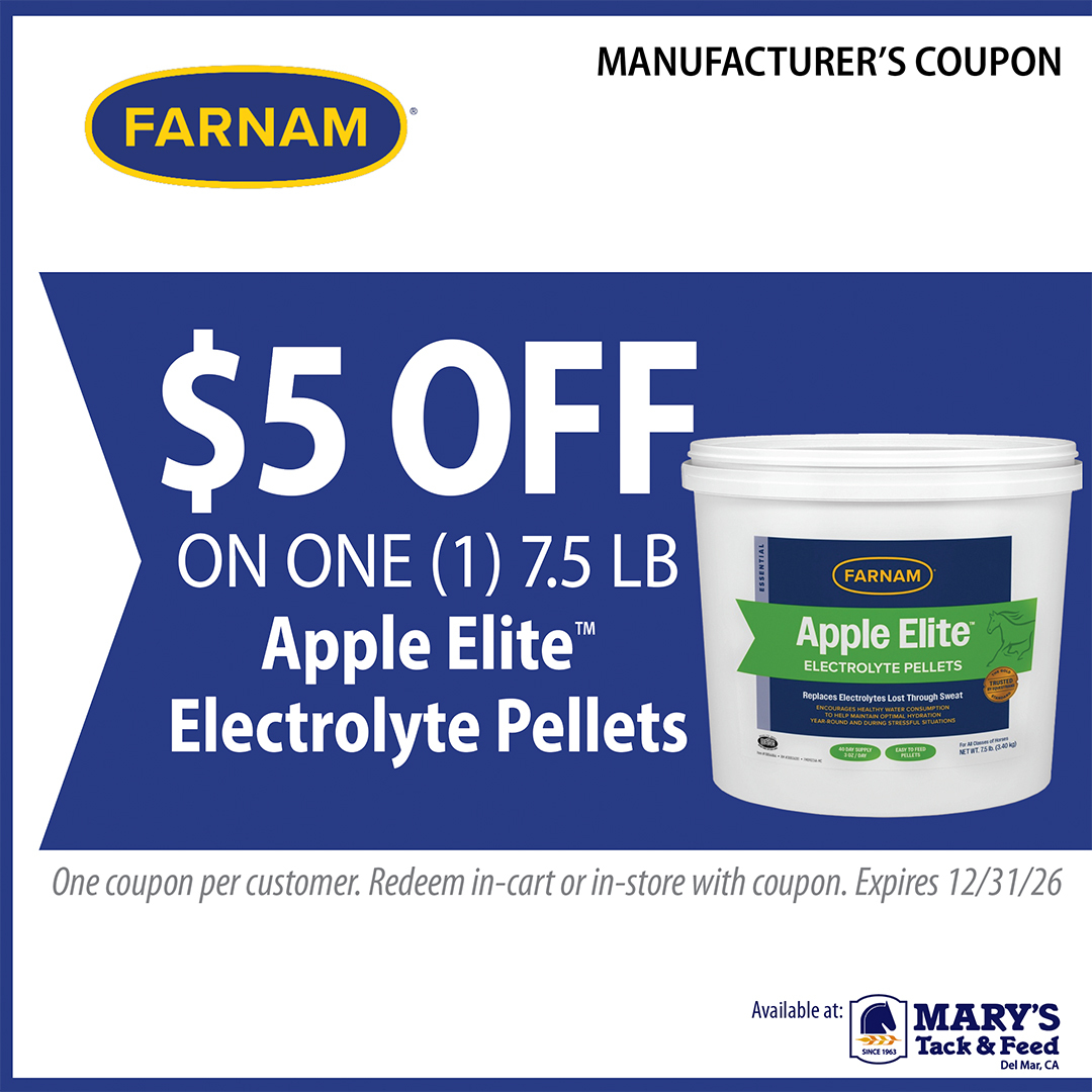 Apple Elite Electrolyte Pellets for Horses on SALE at Marys Tack Shop