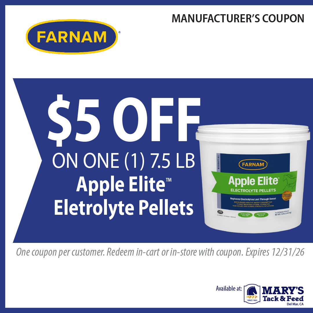 Apple Elite Electrolyte Pellets for Horses on SALE at Marys Tack Shop