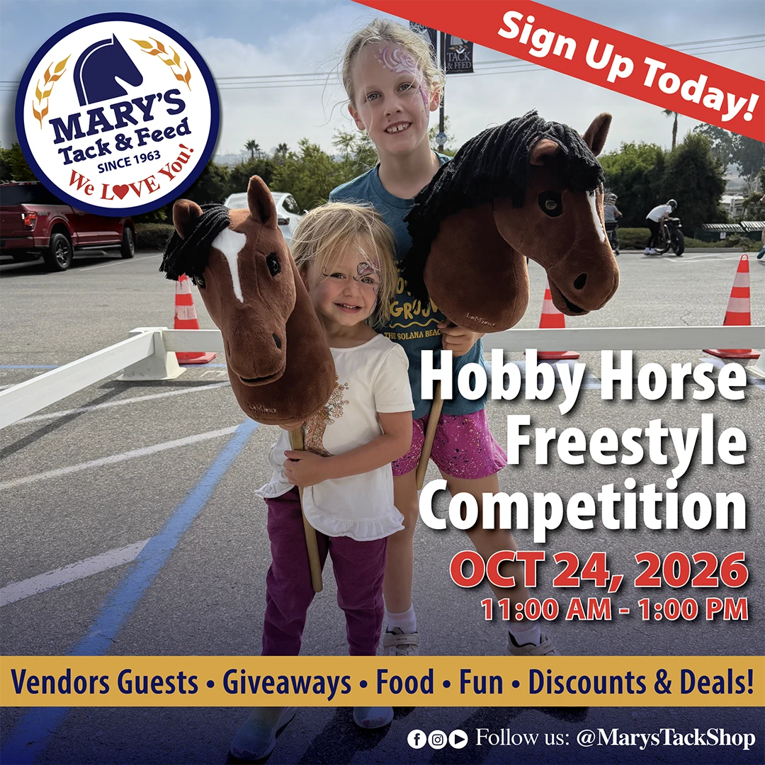 Childrens' Hobby Horse Competition Oct 24 at Marys Tack & Feed
