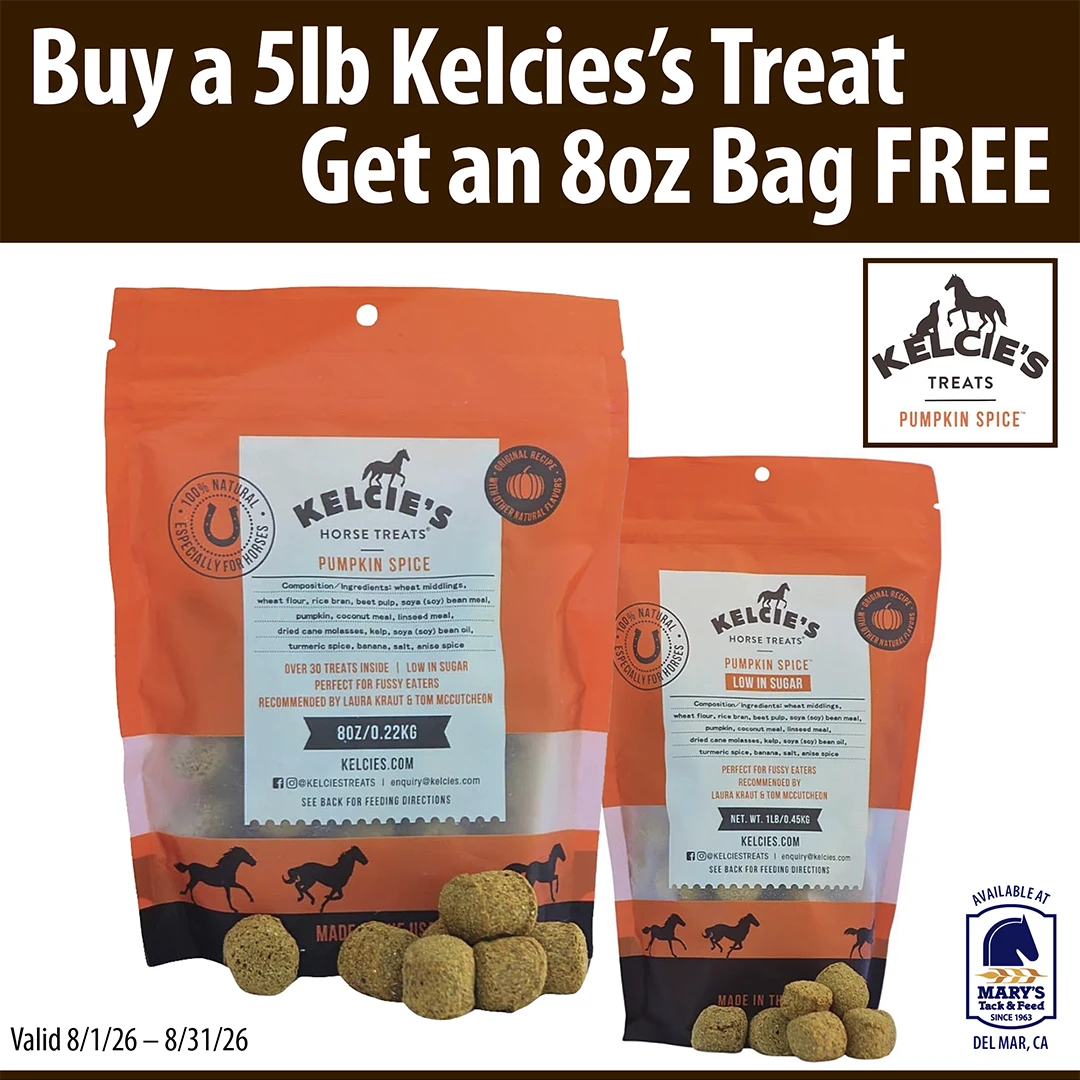 Kelcie's horse treats promotion