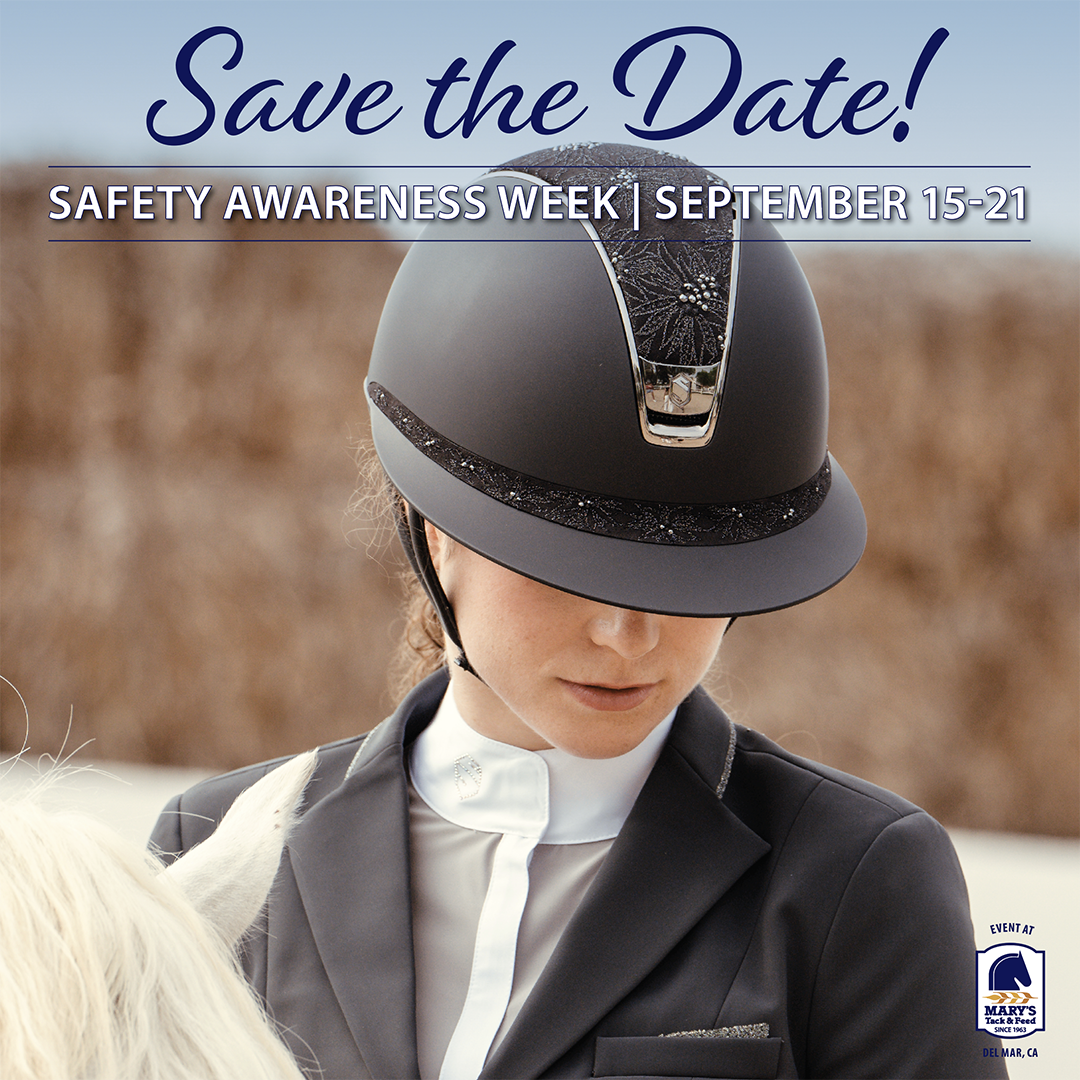 Safety Awareness Week Sept 15-21 Offers on Helmets, Safety Vests, Stirrup Irons and more!