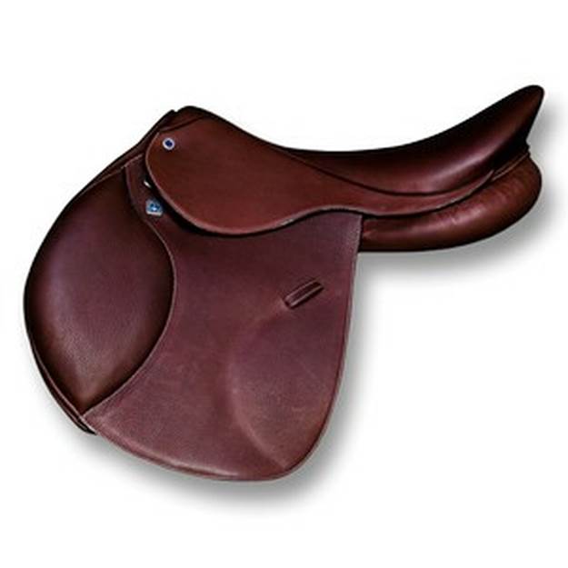 A pair of brown leather boots Description automatically generated with low confidence