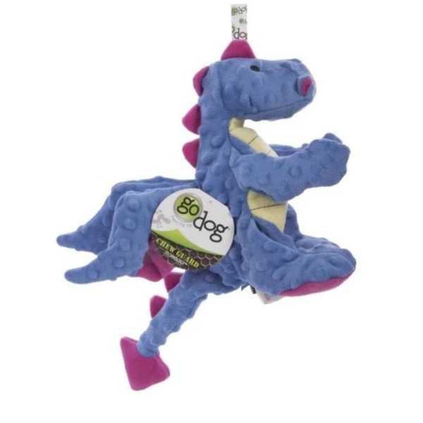 GoDog Plush Dragon Dog Toy Squeaker Dog Toys