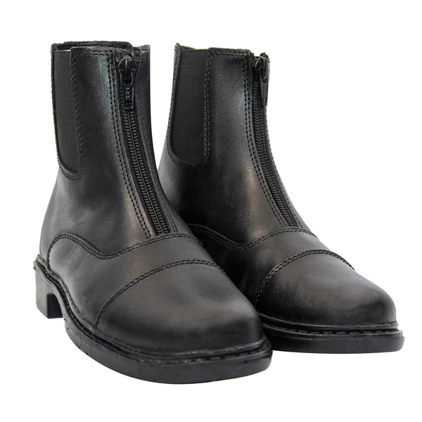 Zipped Paddock Jodhpurs Stable Boots non-slip sole Horse Riding Boots Black 5-8 | UK