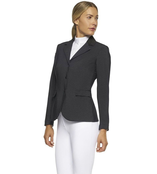 grey riding jacket
