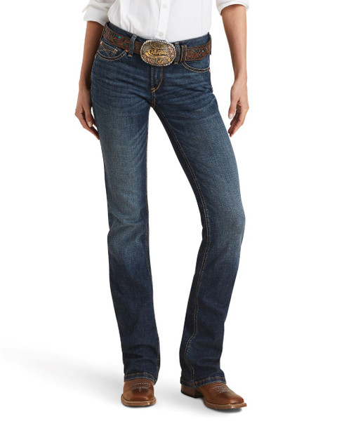 Ariat REAL Mid Rise Boot Cut Amora Jeans- Western Clothes