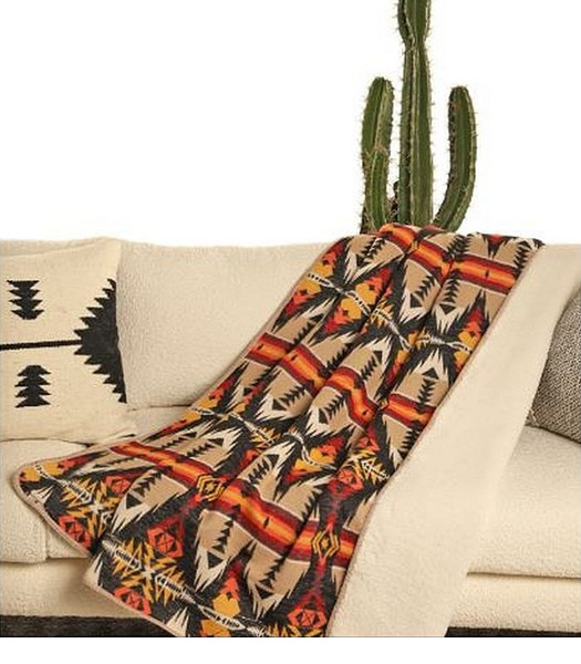 Classic Aztec Jacquard Berber Blanket Western Home Accessories