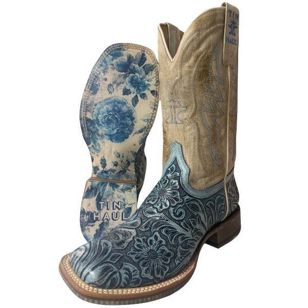 Tin Haul Charmcut Floral Sole Boots