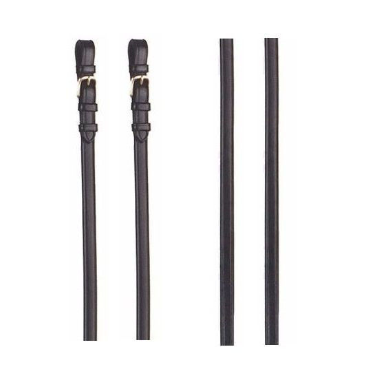Bride Anglaise Bobbys English Tack – Fantaisie Roulé Et Cousu – Noir – Taille Cheval