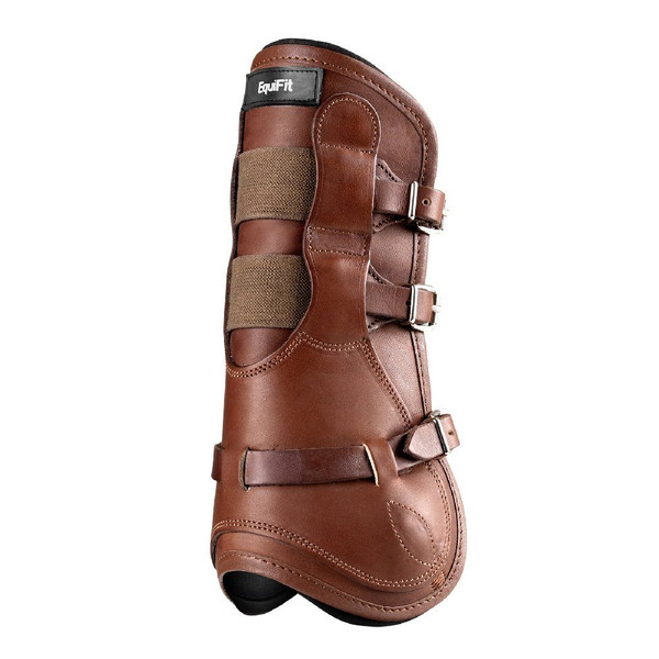 Ensemble De Guêtres EquiFit T-Boot Luxe Avant/arrière – Couleur Marron, Taille Sixteen Cypress, Neuf