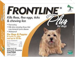 Frontline Plus Dogs to 22 lb- Dog Flea Control