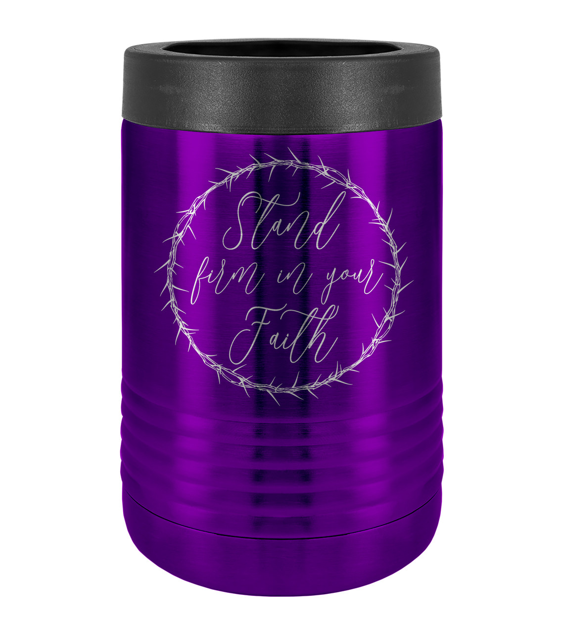https://cdn11.bigcommerce.com/s-99vleihby8/images/stencil/1280x1280/products/1426/4883/Stand_Firm_in_Your_Faith_Koozie_-_metallic_grape__39888.1586803871.jpg?c=2