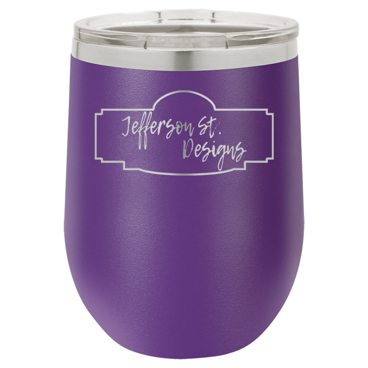 Custom Wine Tumbler Engraved Personalized Wine Cup Lid Wine Glass