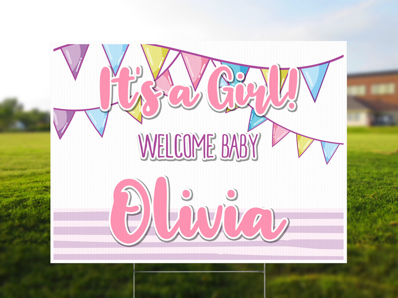 Personalized Baby Shower Banners - 2 Pack, Customizable For Boy Or Girl Celebrations