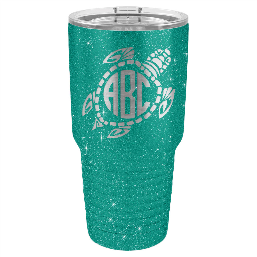 Sea Turtle Monogram - 20 & 30 oz Tumbler - Jefferson St. Designs