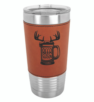 Beer Season - 20 oz Leatherette Tumbler