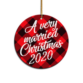A Very Married Christmas Acrylic Ornament