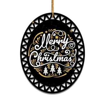 Merry Christmas - Ceramic Christmas Ornament