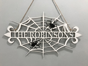 Custom Spider Web Name - Door & Wall Hanger