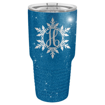 Snowflake Monogram - 20 & 30 oz Tumbler