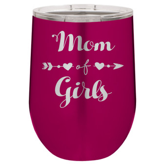 Mom of Girls - Stemless Tumbler