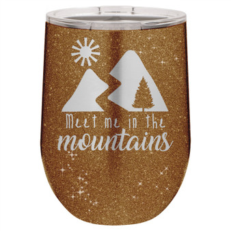 Meet Me in the Mountains - Stemless Tumbler