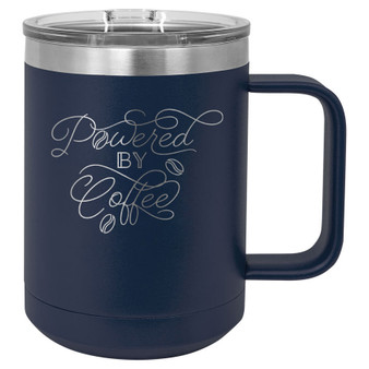 Powered by Coffee - 15 oz Coffee Mug