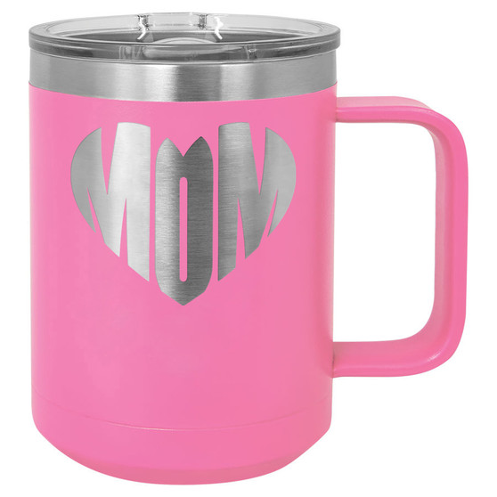 Mom Heart - 15 oz Coffee Mug