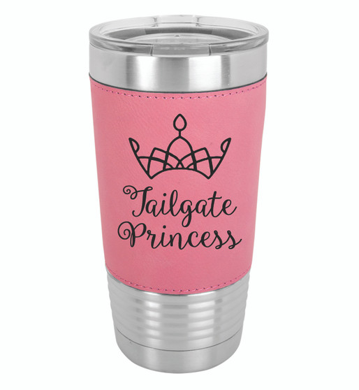 Tailgate Princess - 20 oz Leatherette Tumbler