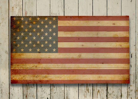 Weathered American Flag Pallet