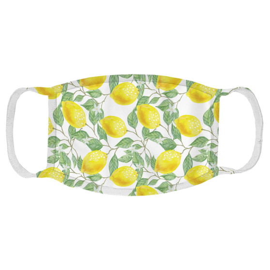 Lemon Print Face Mask