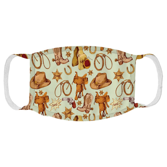 Wild West Pattern Face Mask