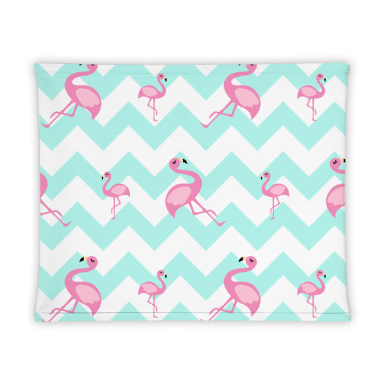 Chevron Flamingo Gaiter Mask Face Cover