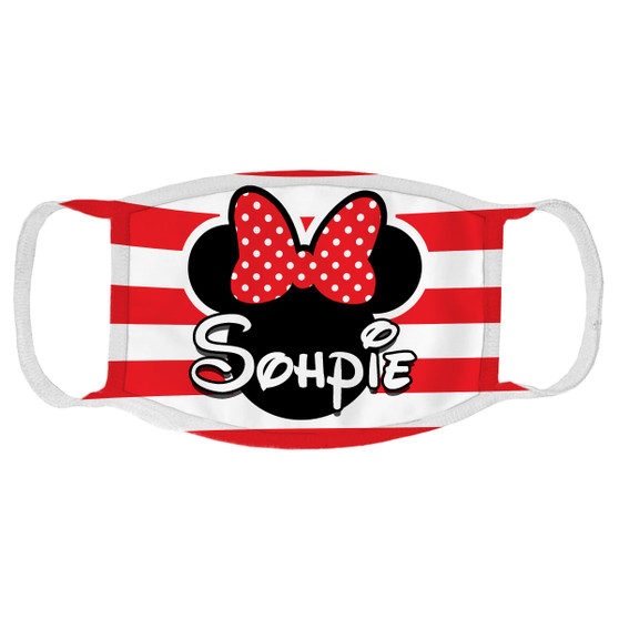 Custom Minnie Mouse Face Mask