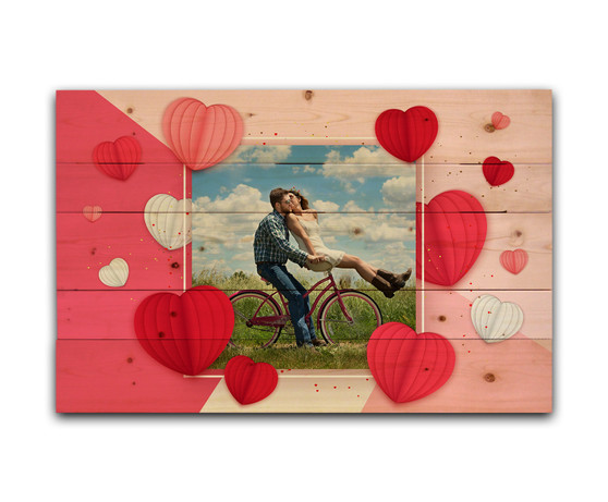 Custom Valentine Hearts - Photo Pallet