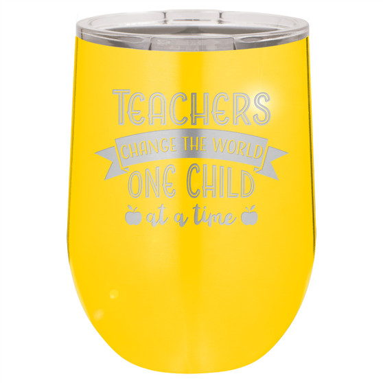 Teachers Change the World One Child at a Time - Stemless Tumbler