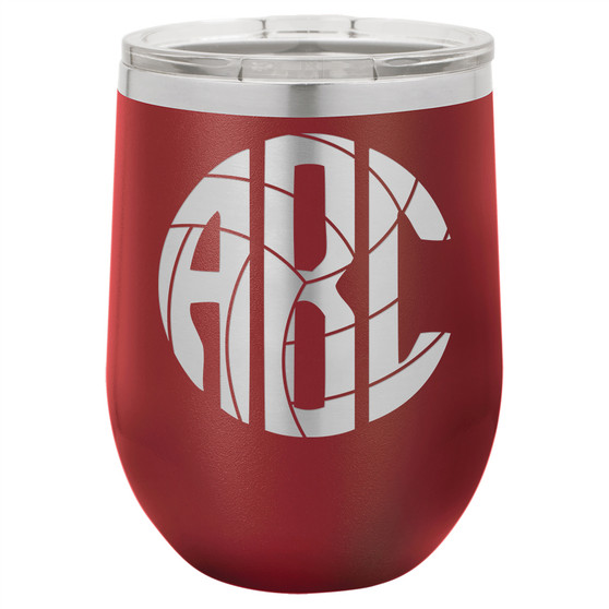 Volleyball Monogram - Stemless Tumbler