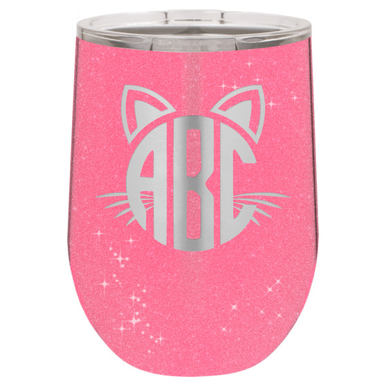 Cat Monogram - Stemless Tumbler