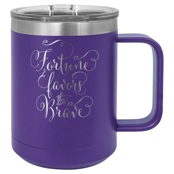 Fortune Favors the Brave - 15 oz Coffee Mug