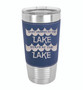 What Happens at the Lake - 20 oz Leatherette Tumbler