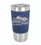 The Mountains are Calling - 20 oz Leatherette Tumbler