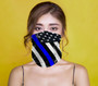 Thin Blue Line Gaiter Mask Face Cover