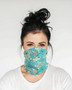 Dogwood Floral Print Gaiter Mask Face Cover