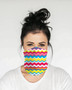 Primary Color Squiggles Gaiter Mask Face Cover