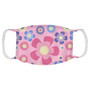 Pink Blue and Purple Flowers Face Mask