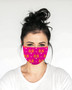 Pink Shooting Stars Face Mask