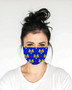 Blue Shooting Stars Face Mask